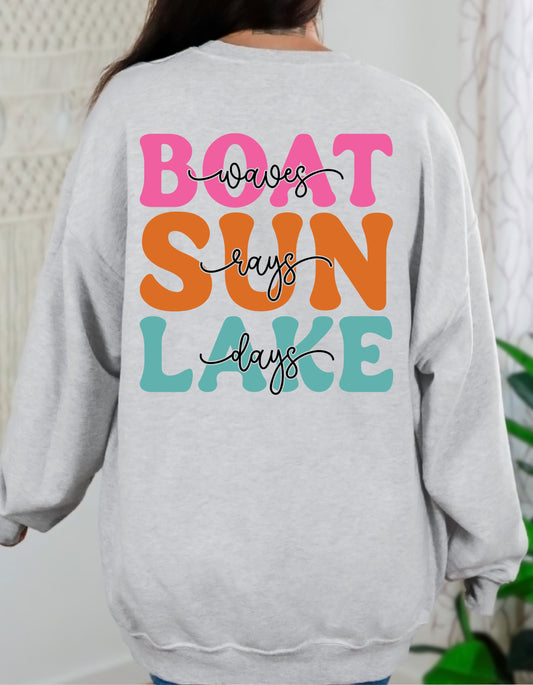 Boat Waves, Sun Rays, Lake Days