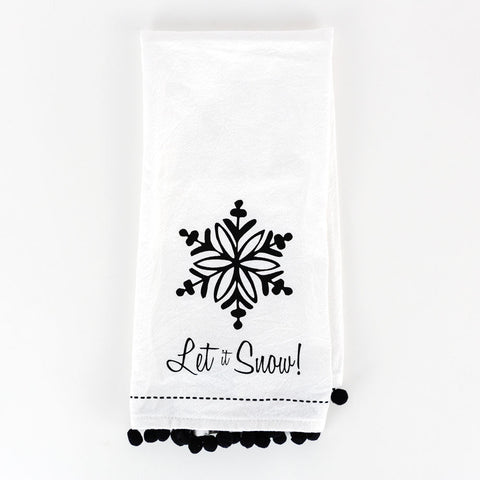 Let It Snow towel