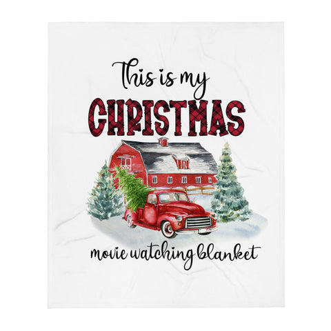 This is my Christmas movie watching blanket