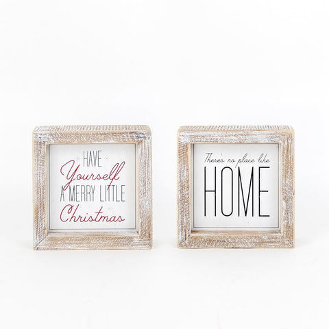 Have yourself a merry little Christmas reversible sign