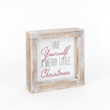 Have yourself a merry little Christmas reversible sign